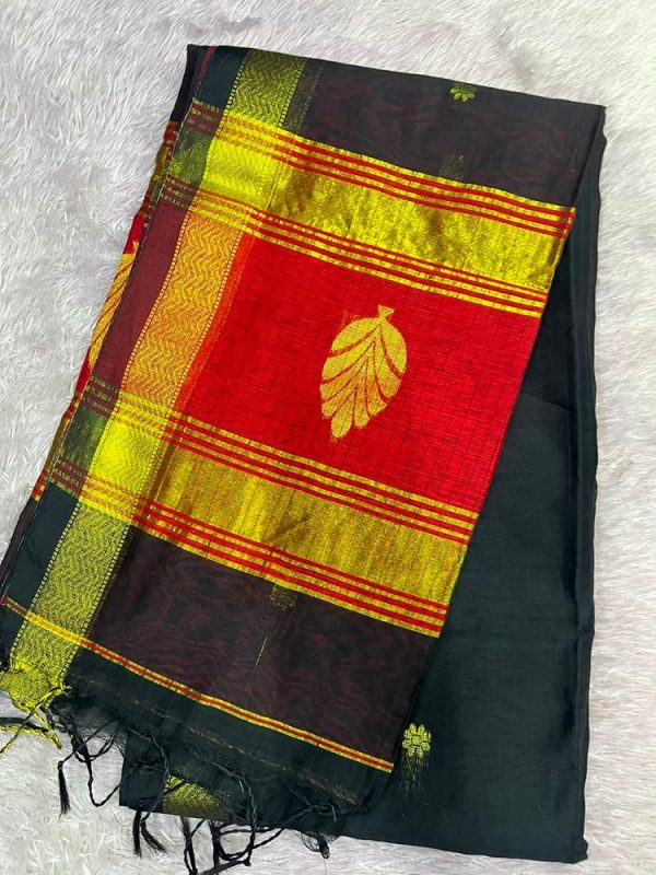 MAHESHWARI SILK SAREE WITH BLOUSE (DESIGN1)