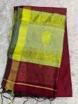 MAHESHWARI SILK SAREE WITH BLOUSE (DESIGN1)