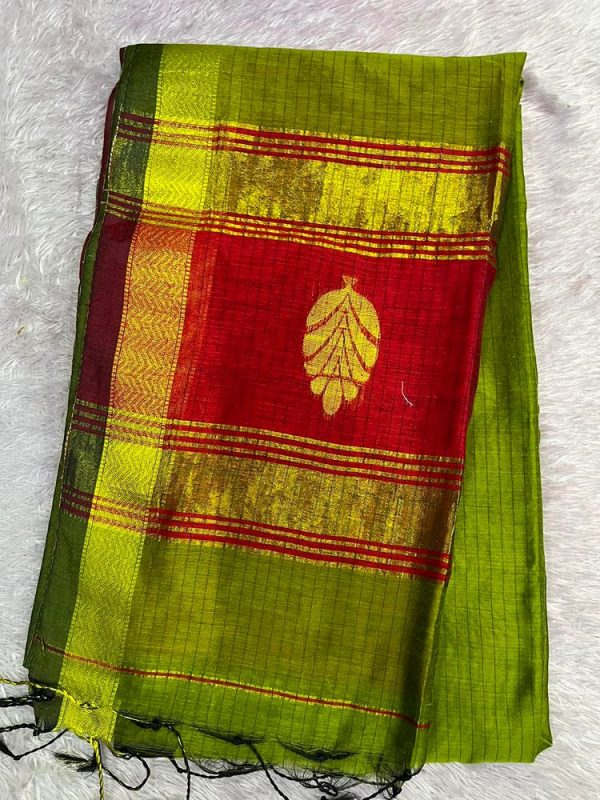 MAHESHWARI SILK SAREE WITH BLOUSE (DESIGN1)