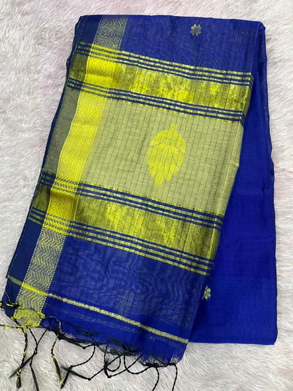 MAHESHWARI SILK SAREE WITH BLOUSE (DESIGN1)