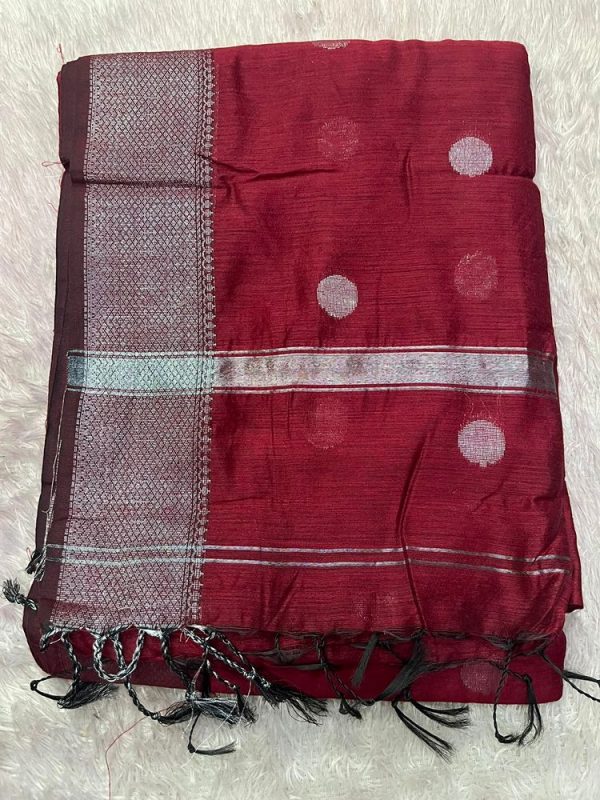 MAHESHWARI SILK SAREE WITH BLOUSE (DESIGN2)