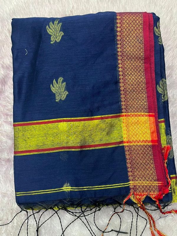 MAHESHWARI SILK SAREE WITH BLOUSE ( DESIGN 3)