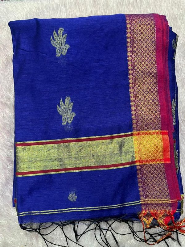 MAHESHWARI SILK SAREE WITH BLOUSE ( DESIGN 3)