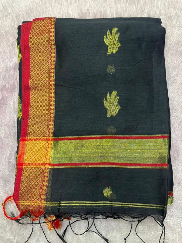 MAHESHWARI SILK SAREE WITH BLOUSE ( DESIGN 3)