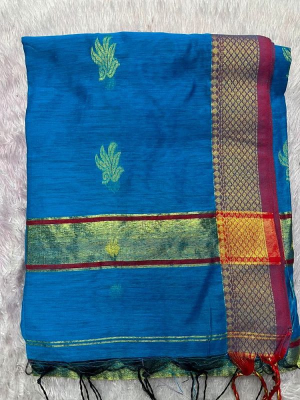 MAHESHWARI SILK SAREE WITH BLOUSE ( DESIGN 3)