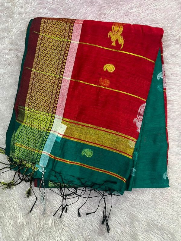 MAHESHWARI SILK SAREE WITH BLOUSE ( DESIGN 3)