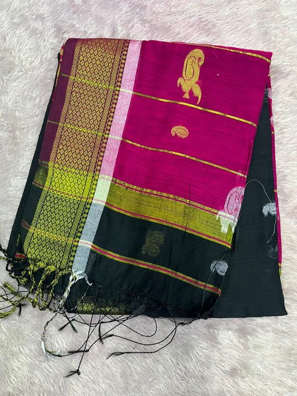 MAHESHWARI SILK SAREE WITH BLOUSE ( DESIGN 3)