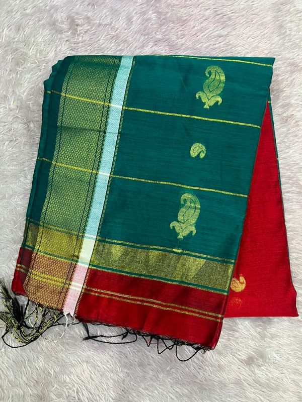 MAHESHWARI SILK SAREE WITH BLOUSE ( DESIGN 3)