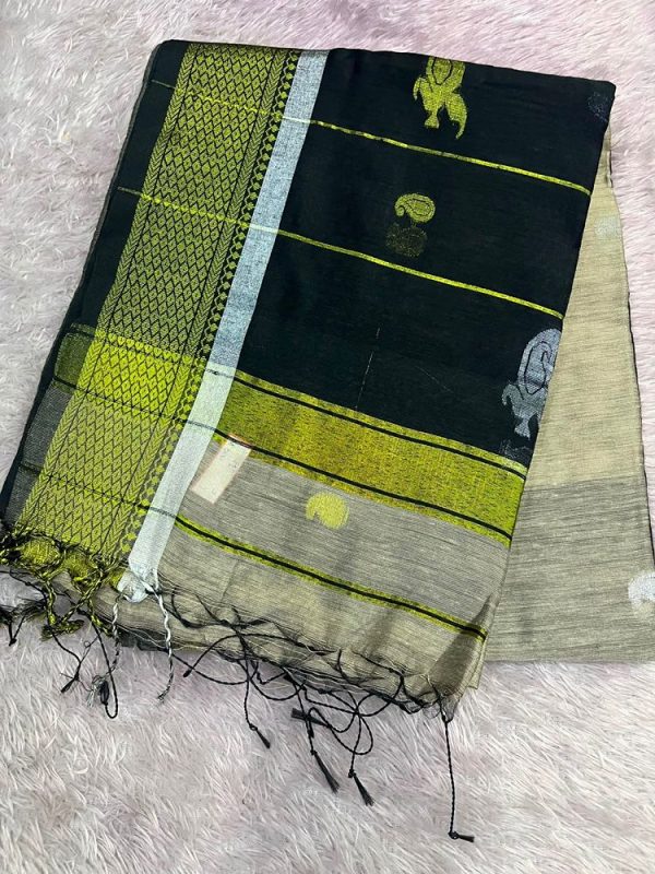 MAHESHWARI SILK SAREE WITH BLOUSE ( DESIGN 3)