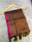 Tissue Border Saree ( 5.5 mtr without blouse )