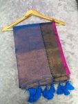Tissue Border Saree ( 5.5 mtr without blouse )