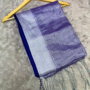 Tissue Border Saree ( 5.5 mtr without blouse )