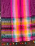 mull checks saree (5.5 mtr without blouse )