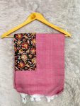 KHADI COTTON SAREE KALAMKARI BLOUSE