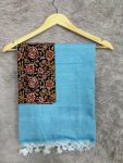 KHADI COTTON SAREE KALAMKARI BLOUSE