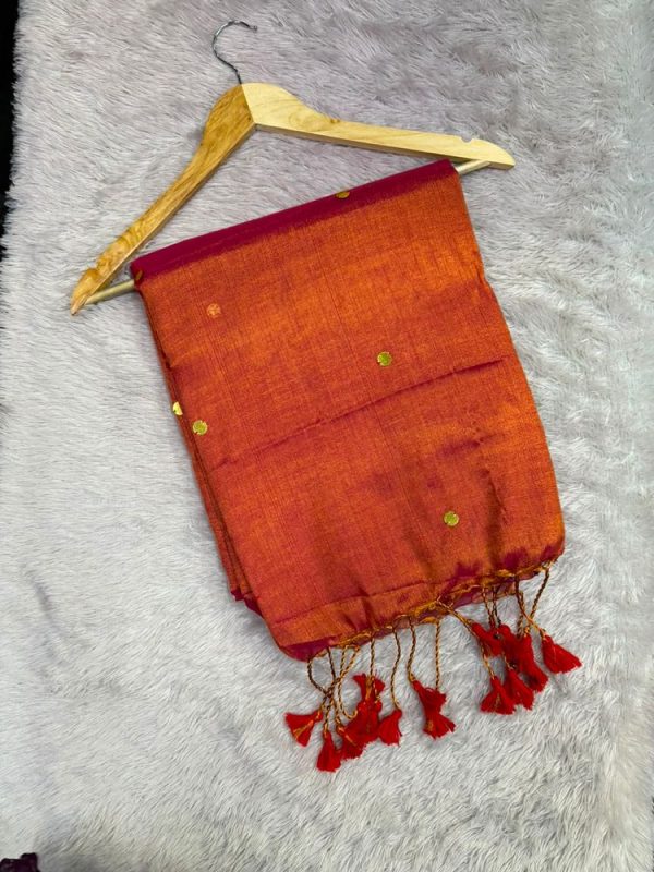 TISSUE SEQUINS SAREE