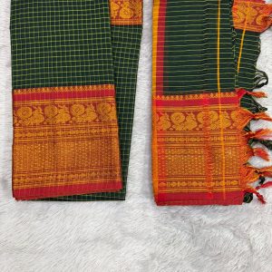 NARAYANPET CHECK SET (TOP 4.5 MTR DUPPATTA 2.5 MTR )