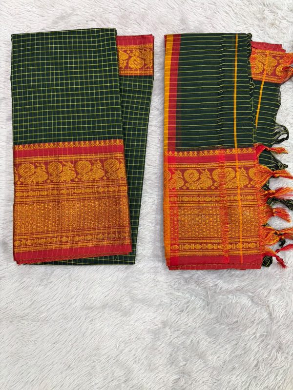 NARAYANPET CHECK SET (TOP 4.5 MTR DUPPATTA 2.5 MTR )
