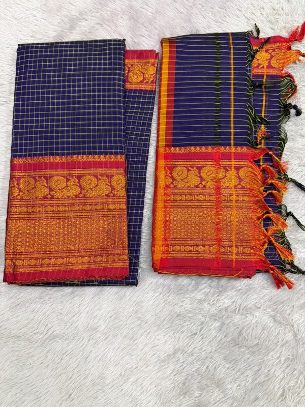 NARAYANPET CHECK SET (TOP 4.5 MTR DUPPATTA 2.5 MTR )