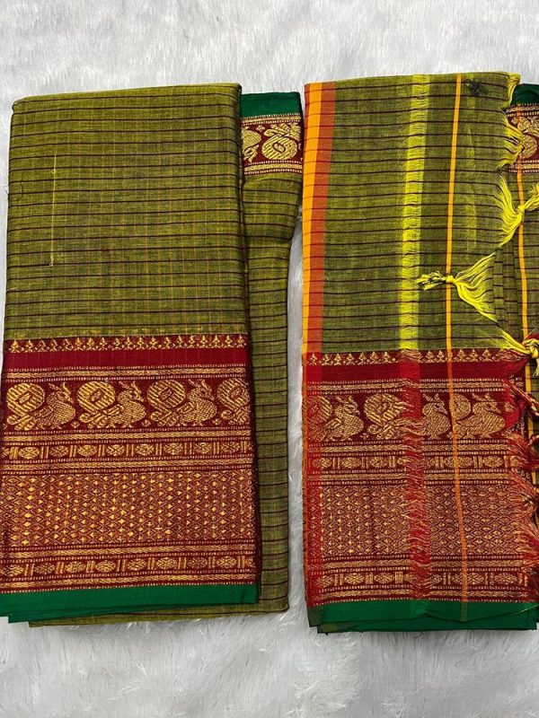 NARAYANPET CHECK SET (TOP 4.5 MTR DUPPATTA 2.5 MTR )
