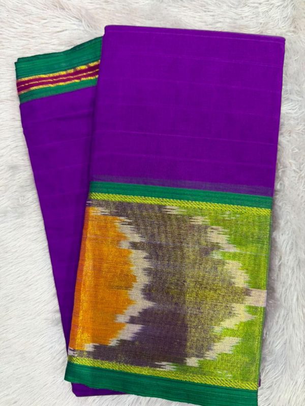 SICO BORDER SAREE(WITH BLOUSE 6.2 MTR )