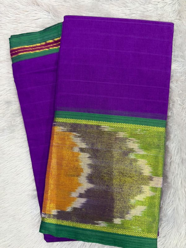 SICO BORDER SAREE(WITH BLOUSE 6.2 MTR )