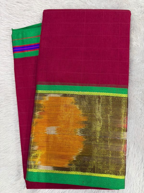 SICO BORDER SAREE(WITH BLOUSE 6.2 MTR )