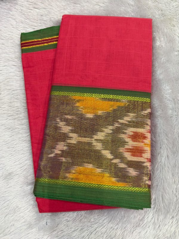 SICO BORDER SAREE(WITH BLOUSE 6.2 MTR )