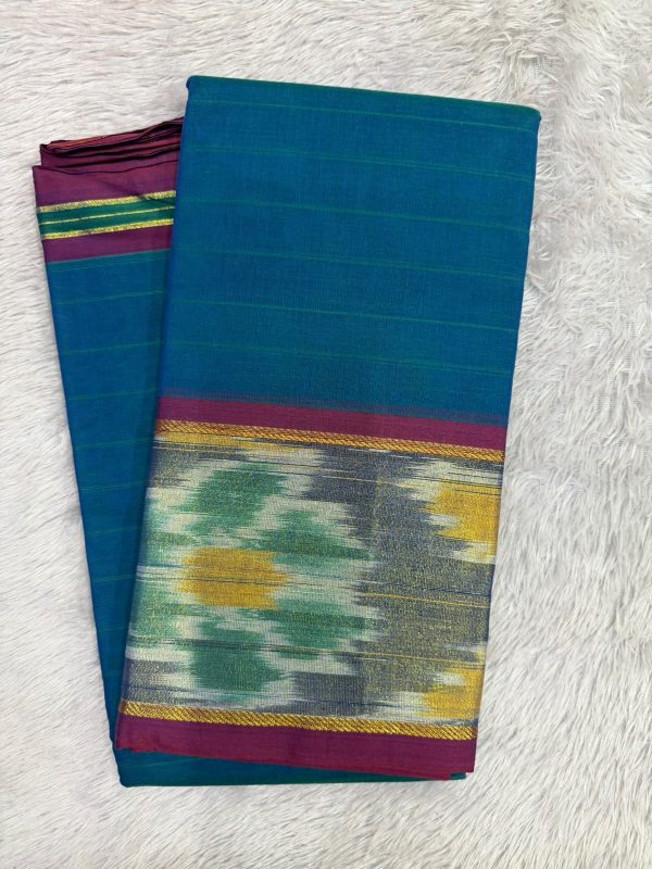 SICO BORDER SAREE(WITH BLOUSE 6.2 MTR )