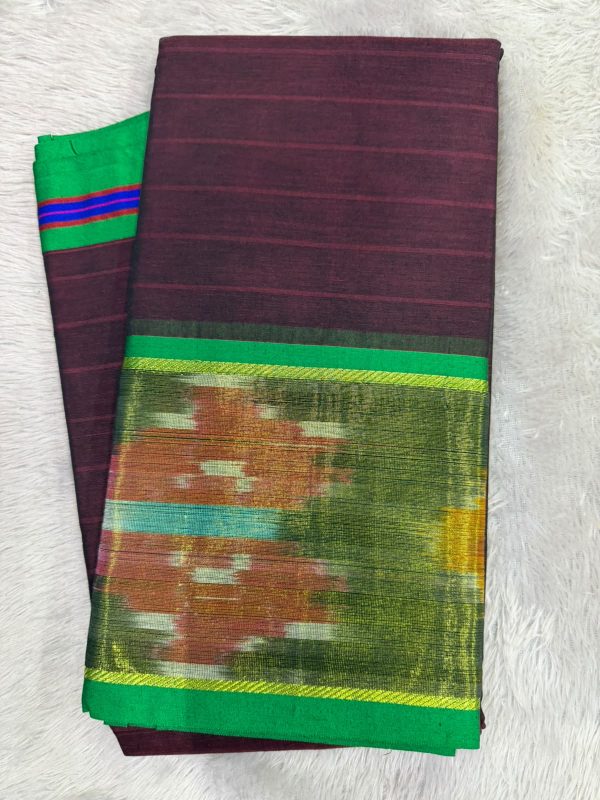 SICO BORDER SAREE(WITH BLOUSE 6.2 MTR )