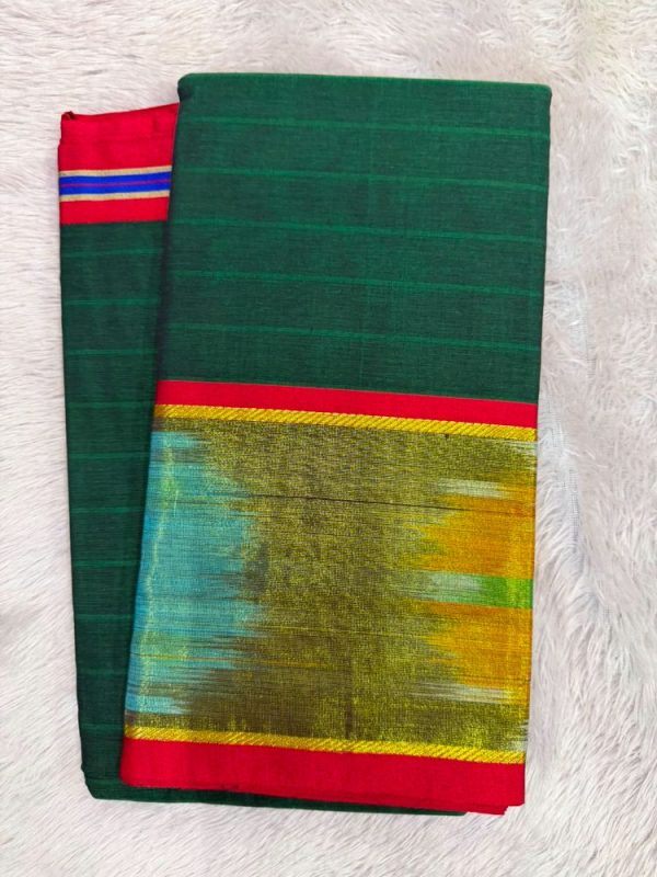 SICO BORDER SAREE(WITH BLOUSE 6.2 MTR )