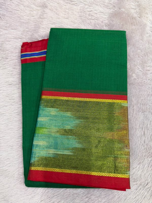 SICO BORDER SAREE(WITH BLOUSE 6.2 MTR )