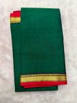 NARAYANPET SMALL BORDER SAREE (WITH BLOUSE 6.2 MTR )