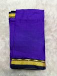 NARAYANPET SMALL BORDER SAREE (WITH BLOUSE 6.2 MTR )