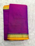 NARAYANPET SMALL BORDER SAREE (WITH BLOUSE 6.2 MTR )