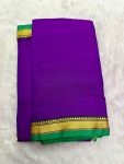 NARAYANPET SMALL BORDER SAREE (WITH BLOUSE 6.2 MTR )