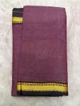 NARAYANPET SMALL BORDER SAREE (WITH BLOUSE 6.2 MTR )