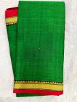 NARAYANPET SMALL BORDER SAREE (WITH BLOUSE 6.2 MTR )