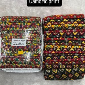 CAMBRIC PRINT BLOUSE BITS( 1 MTR PACK OF 20 PCS ,20 DIFFERENT PRINTS)