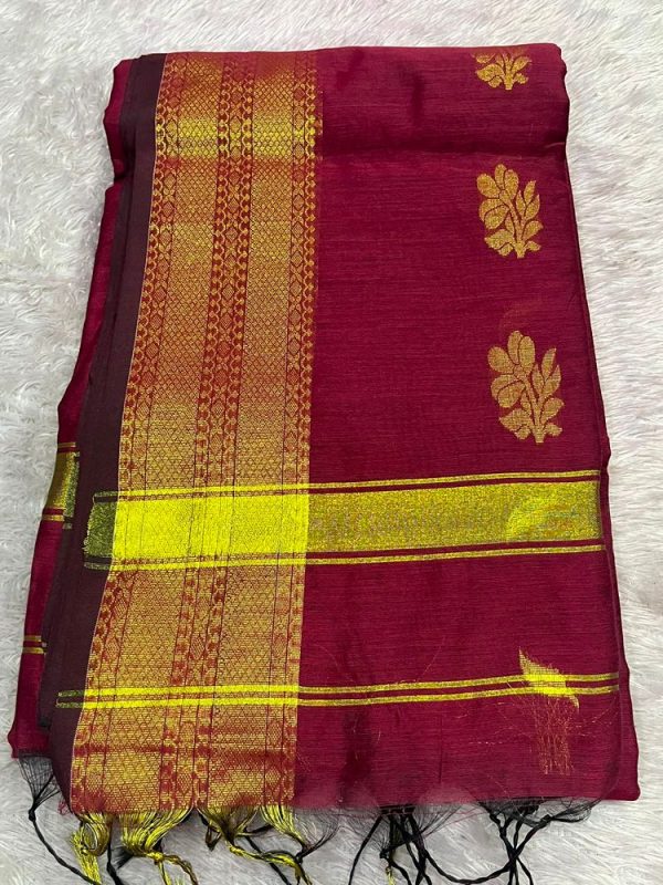 MAHESHWARI SILK SAREE WITH BLOUSE (DESIGN 4)