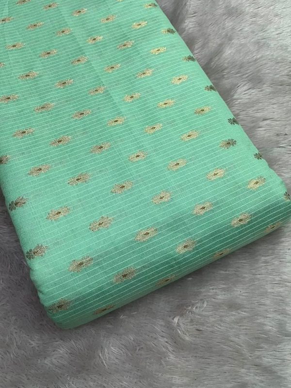 Cotton brocade zari butta (44" width)
