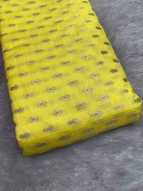 Cotton brocade zari butta (44" width)