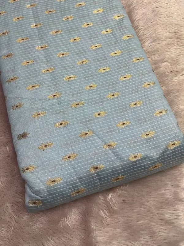 Cotton brocade zari butta (44" width)