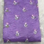mul chanderi flower embroidery 44 width