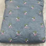 mul chanderi flower embroidery 44 width