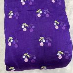 mul chanderi flower embroidery 44 width