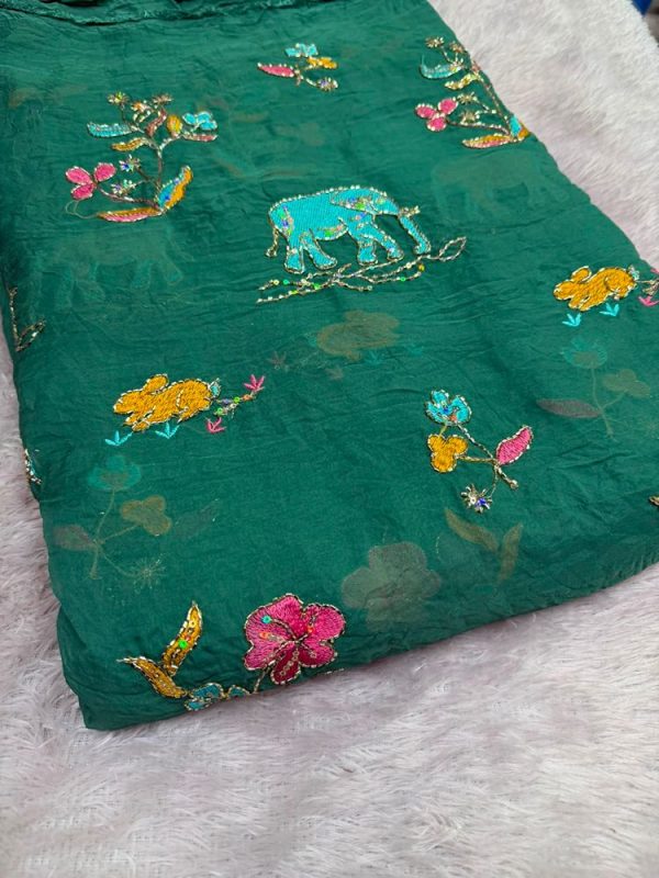 soft crush elephant pipe beed ( 44" width )
