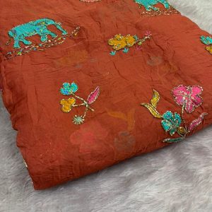soft crush elephant pipe beed ( 44" width )