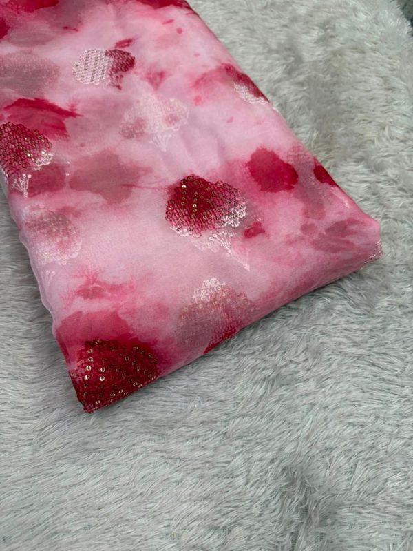 Organza shibori sequins9( 44 "width )