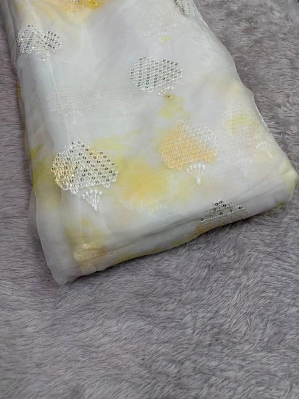 Organza shibori sequins9( 44 "width )